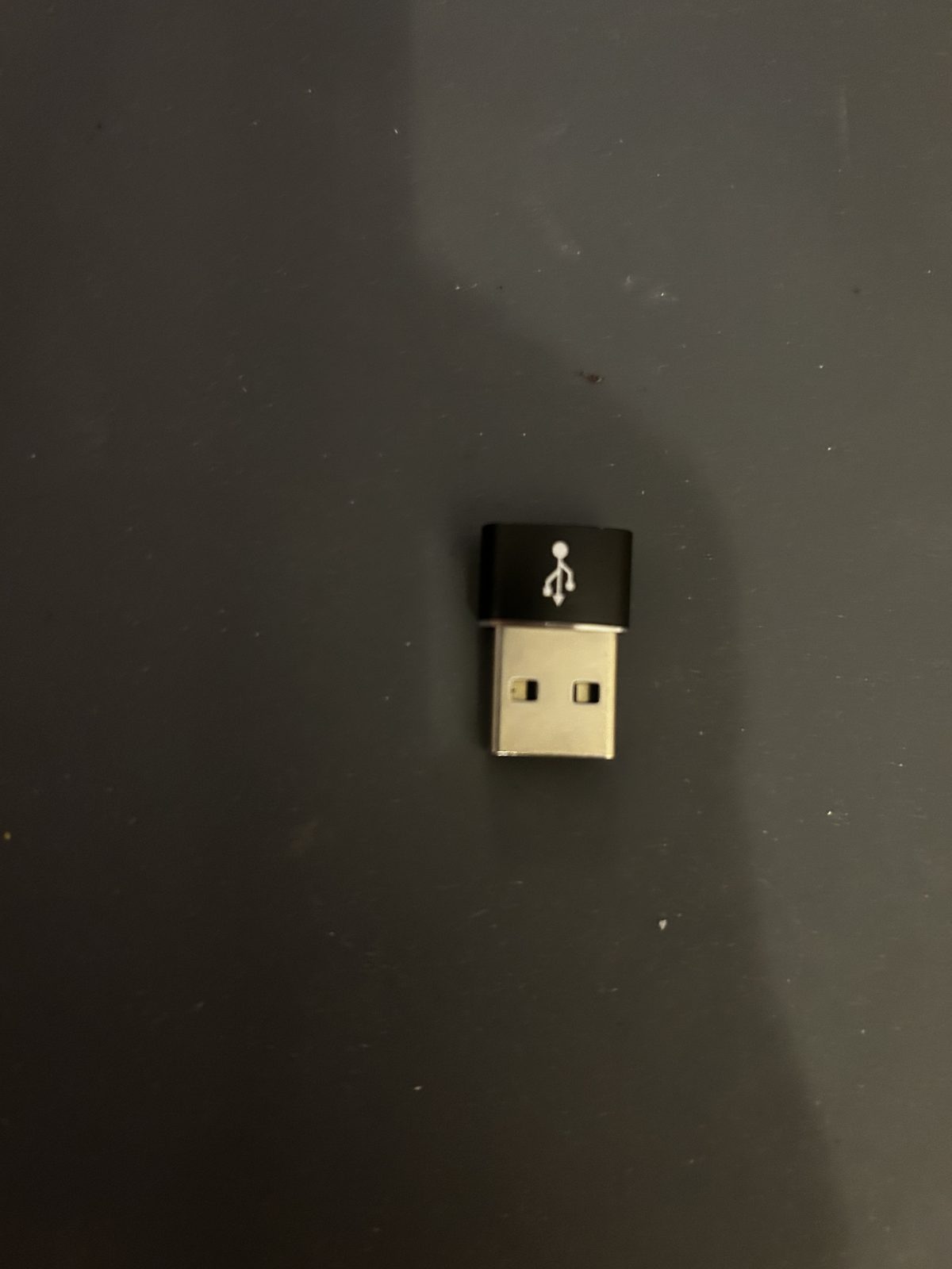 Adaptateur USB-A M - USB-C F - Noir