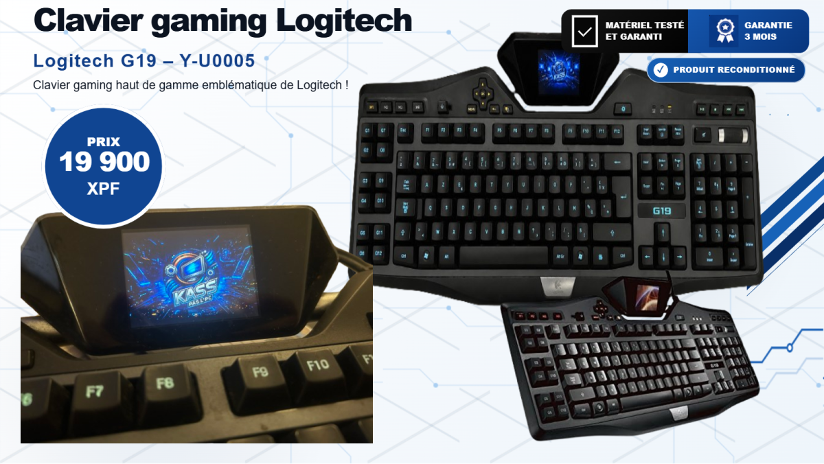 Clavier gaming Logitech G19 – Occasion