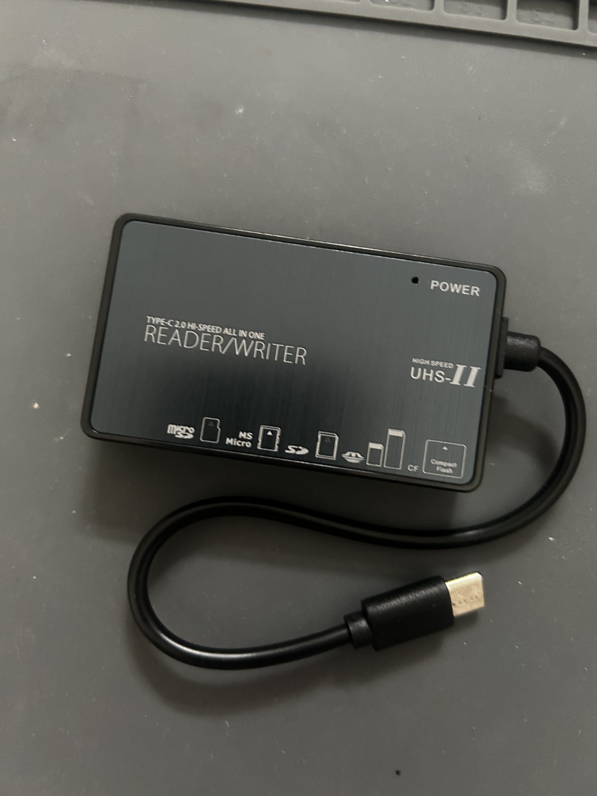 Lecteur de cartes USB-C M - Noir