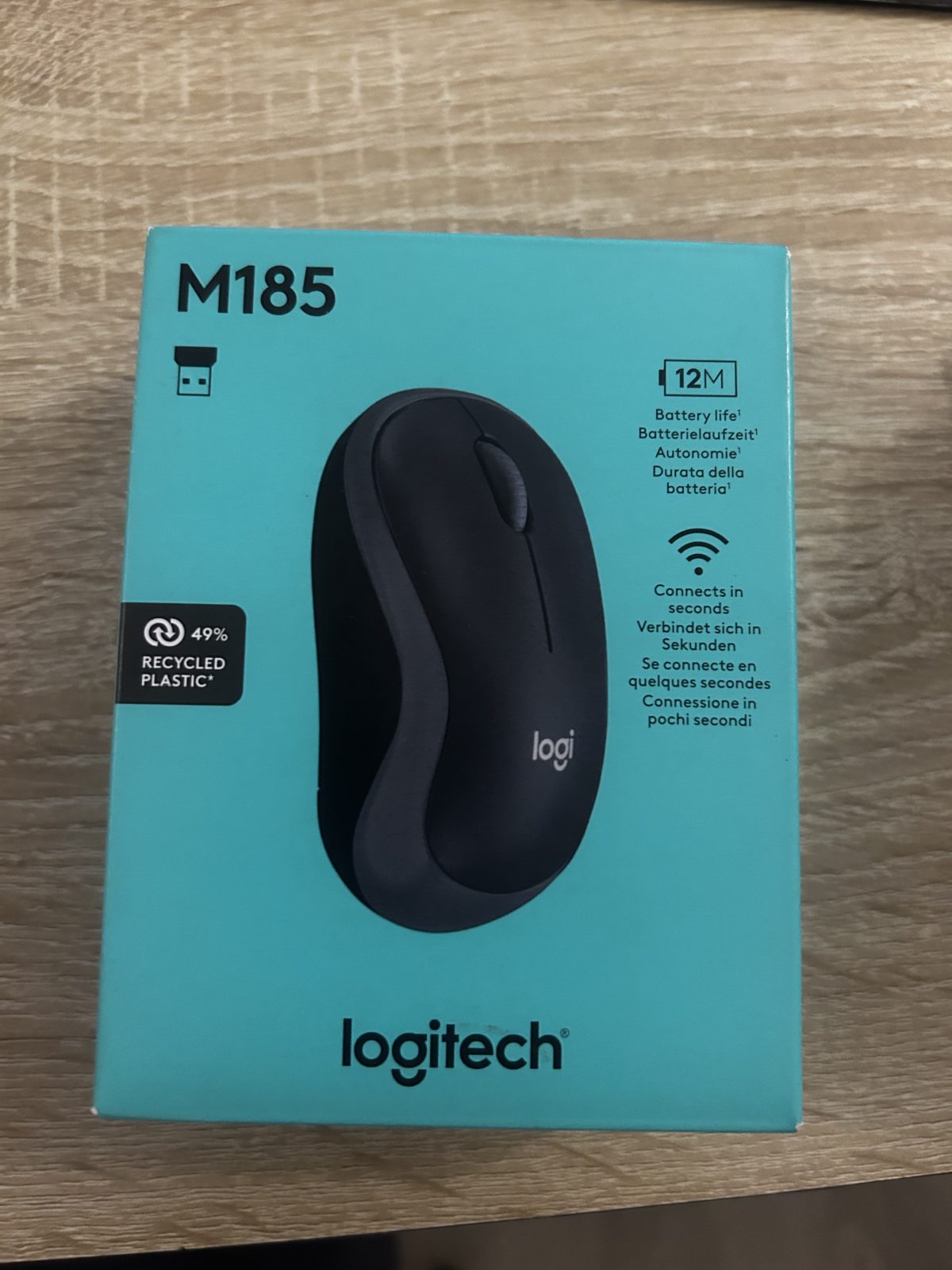 Souris sans fil Logitech noir/gris