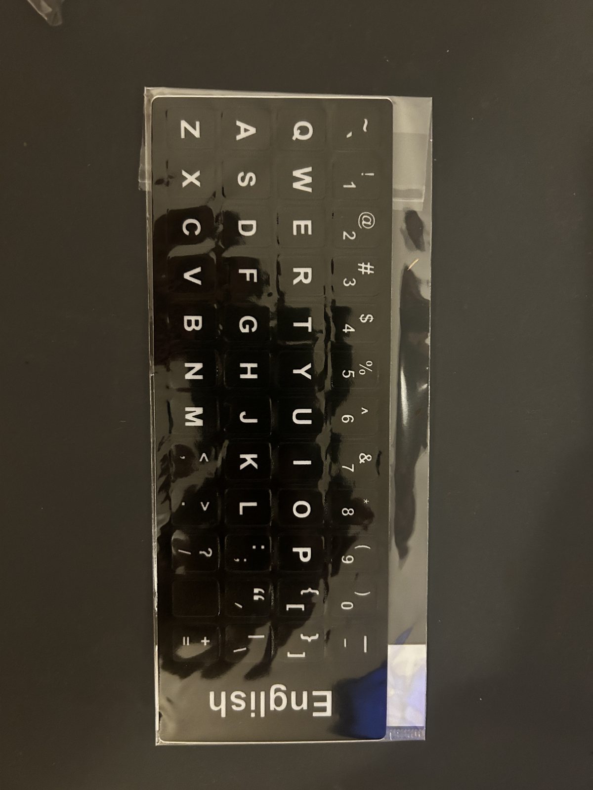 Stickers touches clavier English